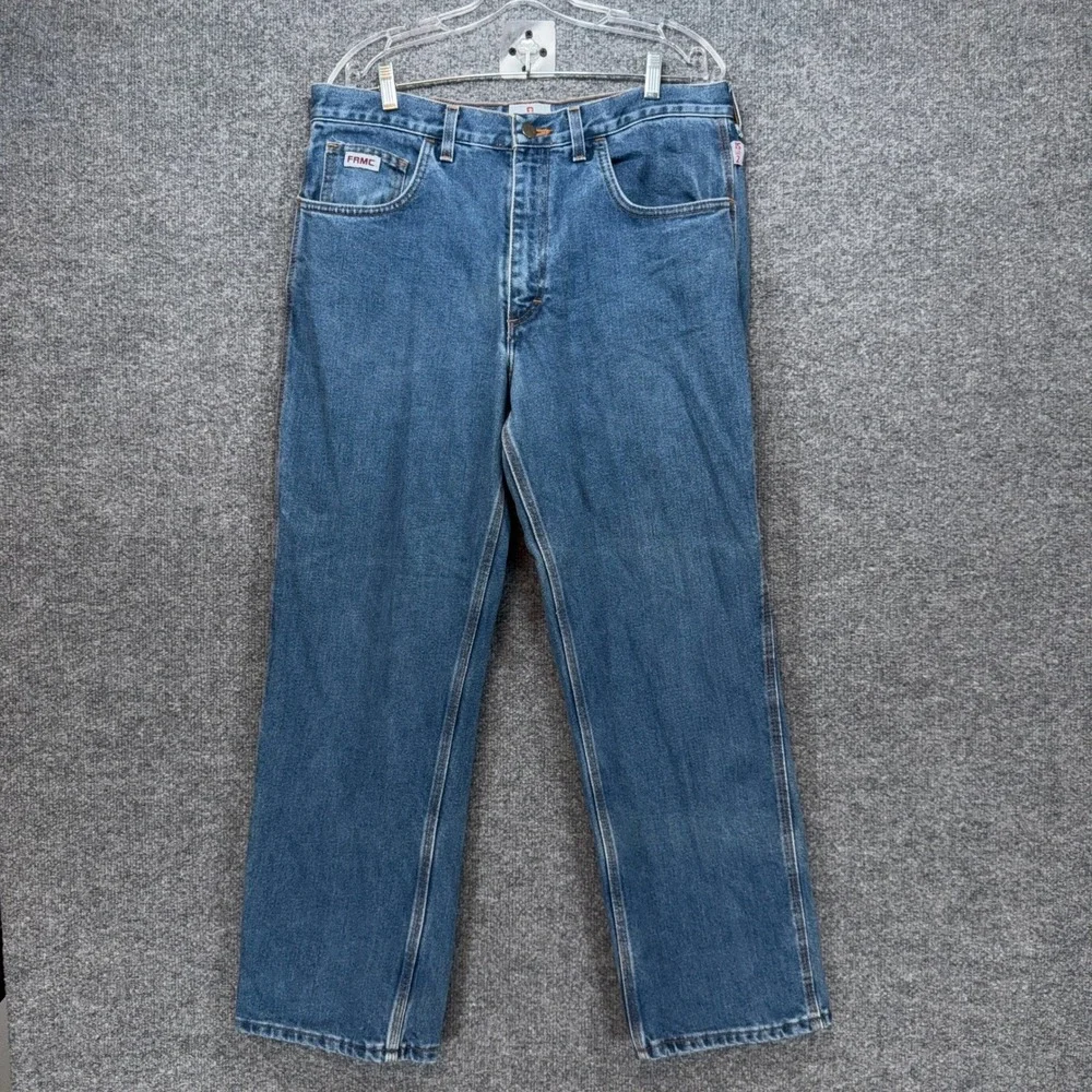Tyndale Carpenter Jeans Mens 35x29 Blue Flame Resistant FRMC Workwear Protective